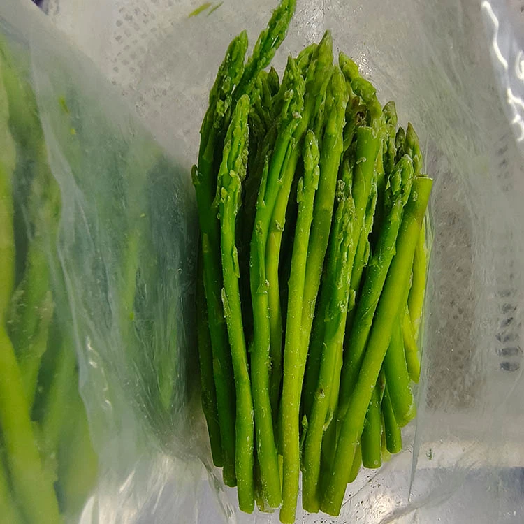 Að frysta aspas hrár