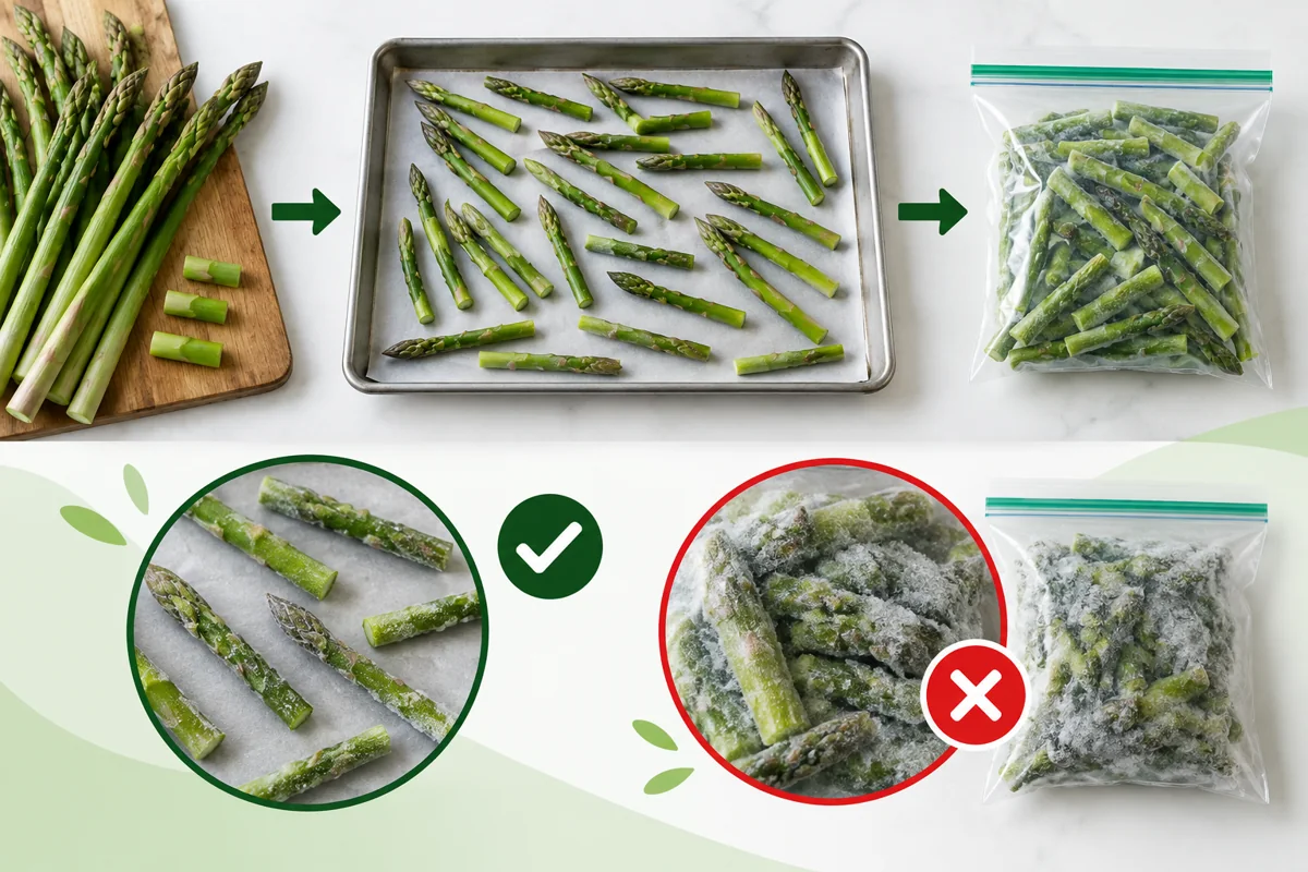 Tray Freeze and Pack to Limit Air and Clumping