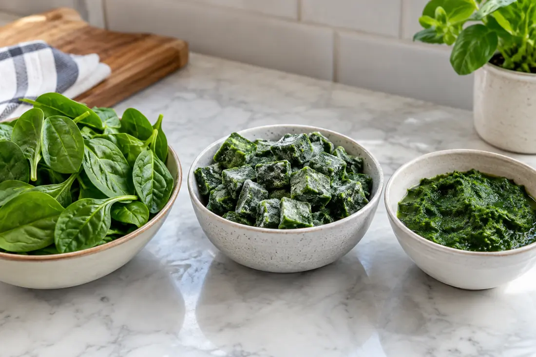Specify spinach for a beverage program visual explanation