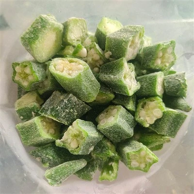 Frosið grænmeti Niðurskorið okra